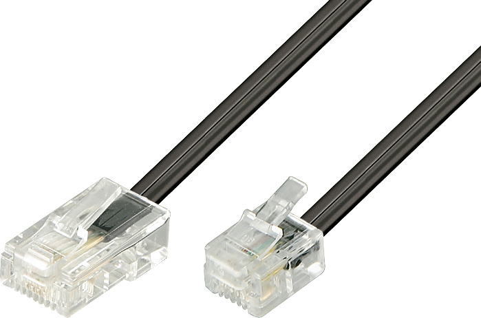 Modulaarikaapeli, 8P4C(RJ45) > 6P4C(RJ11),3 m, musta ryhmässä KODINELEKTRONIIKKA / Kaapelit & Sovittimet / Puhelinkaapelit ja sovittimet @ TP E-commerce Nordic AB (C17755)