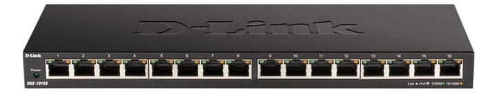 D-Link 16-Port 10/100/1000Mbps Unmanaged Gigabit Ethernet Switch ryhmässä TIETOKOONET & TARVIKKEET / Verkko / Kytkimet / 10/100/1000Mbps @ TP E-commerce Nordic AB (C17782)