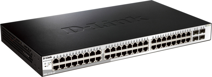 D-Link verkkokytkin, Layer 2, 10/100/1000Mbps, 48xRJ45, 4xSFP musta ryhmässä TIETOKOONET & TARVIKKEET / Verkko / Kytkimet @ TP E-commerce Nordic AB (C17791)