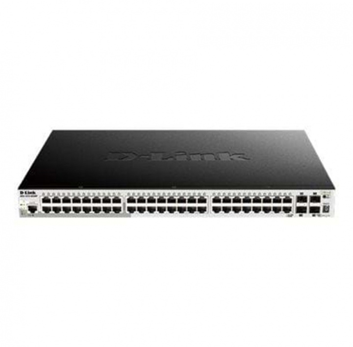 D-Link 52-Port Gigabit Stackable POE Smart Managed Switch including 4 ryhmässä TIETOKOONET & TARVIKKEET / Verkko / Kytkimet / 10GbE @ TP E-commerce Nordic AB (C17795)