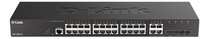 D-Link 24-port PoE Gigabit Managed Switch + 4 Combo 1000BaseT/SFP ryhmässä TIETOKOONET & TARVIKKEET / Verkko / Kytkimet @ TP E-commerce Nordic AB (C17798)