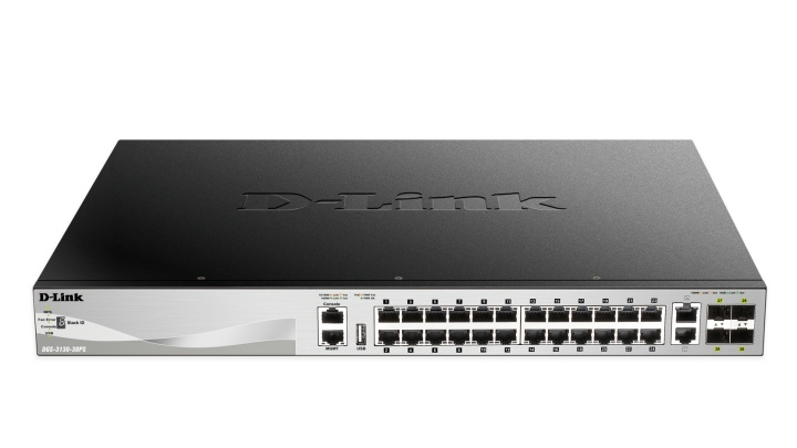 D-link 24 x 10/100/1000BASE-T PoE ports (370W budget) Layer 3 ryhmässä TIETOKOONET & TARVIKKEET / Verkko / Kytkimet @ TP E-commerce Nordic AB (C17800)