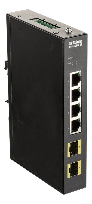 D-Link DIS-100G-6S teollisuuskytkin, 2 SFP-paikkaa, GbE, ei-hallittu ryhmässä TIETOKOONET & TARVIKKEET / Verkko / Kytkimet @ TP E-commerce Nordic AB (C17818)