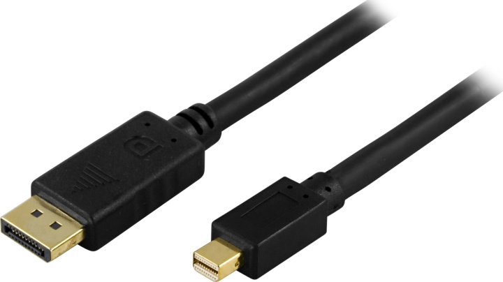 DELTACO kaapeli DisplayPort - Mini DisplayPort, 20-pin uros - uros, 1m ryhmässä TIETOKOONET & TARVIKKEET / Kaapelit & Sovittimet / DisplayPort / Kaapelit @ TP E-commerce Nordic AB (C17839)