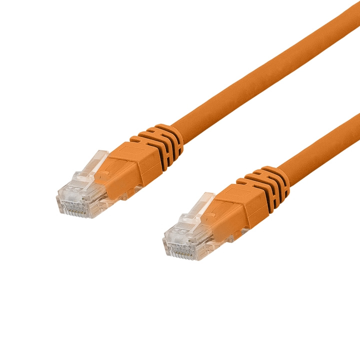 DELTACO U/UTP Cat6a patchkabel, LSZH, 2m, Orange ryhmässä TIETOKOONET & TARVIKKEET / Kaapelit & Sovittimet / Verkko / Cat6 @ TP E-commerce Nordic AB (C18219)