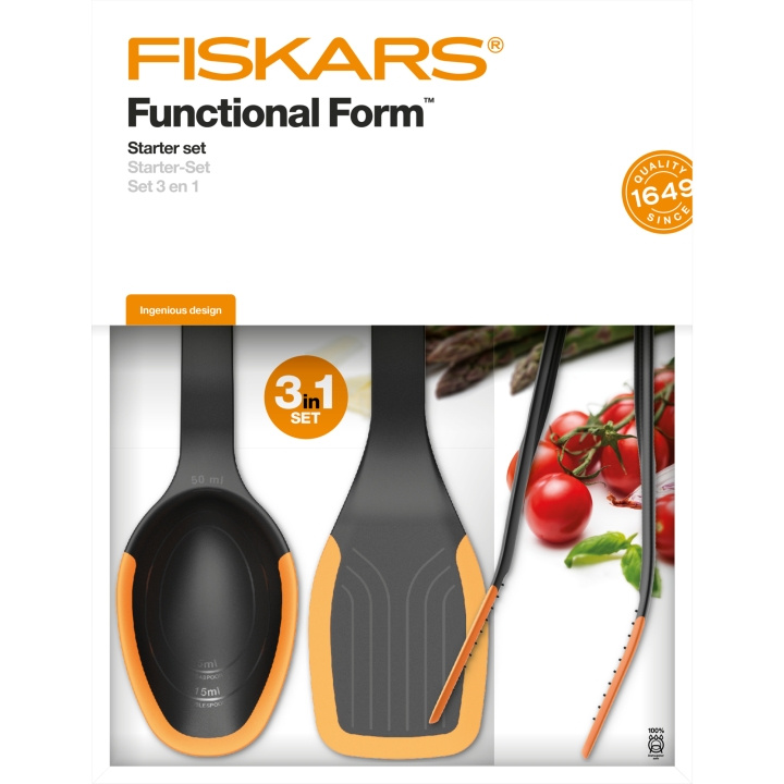 Fiskars FF startset 3 delar ryhmässä KOTI, TALOUS JA PUUTARHA / Keittiövälineet / Muut keittivälineet @ TP E-commerce Nordic AB (C18372)