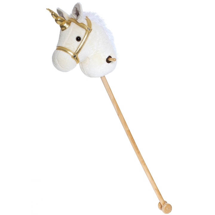 Teddykompaniet Käpphäst vit enhörning 100cm ryhmässä LELUT, TUOTTEET LAPSILLE JA VAUVOILLE / Leikkikalut, Askartelu &Pelit / Lelut @ TP E-commerce Nordic AB (C18396)