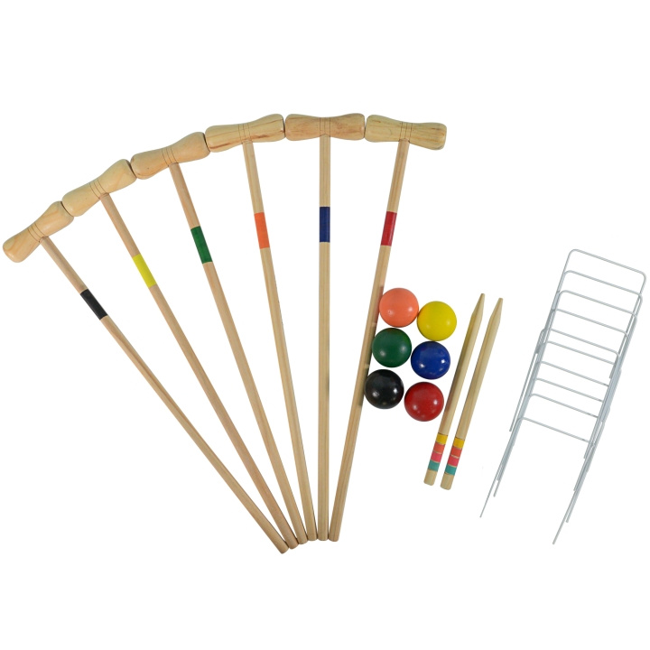 SportMe Krokettipeli 6 henkilöä ryhmässä LELUT, TUOTTEET LAPSILLE JA VAUVOILLE / Peli / Ulkopelit @ TP E-commerce Nordic AB (C18447)
