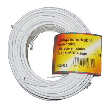 Hama Högtalarkabel 2x1.5mm2 25p Bulk Vit 10m ryhmässä KODINELEKTRONIIKKA / Kaapelit & Sovittimet / Kaiutinkaapelit @ TP E-commerce Nordic AB (C18464)