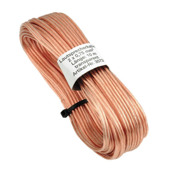 Hama Högtalarkabel 2x0.75mm2 Transparent 10m ryhmässä KODINELEKTRONIIKKA / Kaapelit & Sovittimet / Kaiutinkaapelit @ TP E-commerce Nordic AB (C18465)