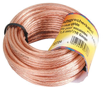 Hama Högtalarkabel 2x1.5mm2 Transparent 5m ryhmässä KODINELEKTRONIIKKA / Kaapelit & Sovittimet / Kaiutinkaapelit @ TP E-commerce Nordic AB (C18467)