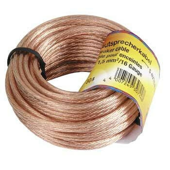 Hama Högtalarkabel 2x1.5mm2 Transparent 10m ryhmässä KODINELEKTRONIIKKA / Kaapelit & Sovittimet / Kaiutinkaapelit @ TP E-commerce Nordic AB (C18468)