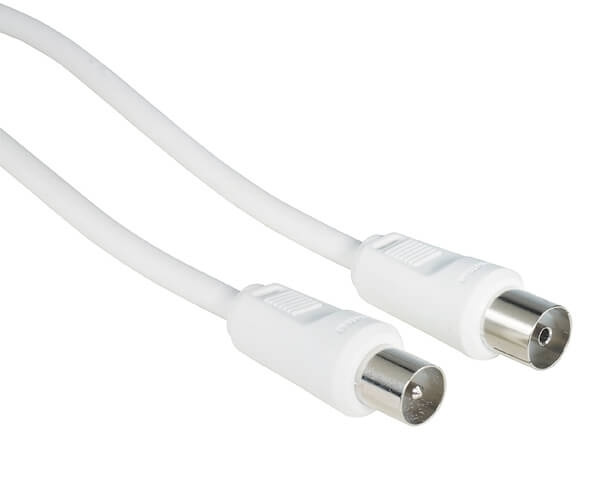 Hama Kabel Antenn 75dB Vit 1m ryhmässä KODINELEKTRONIIKKA / Kaapelit & Sovittimet / Antennikaapelit & Tarvikkeet / Antenni johdot @ TP E-commerce Nordic AB (C18469)