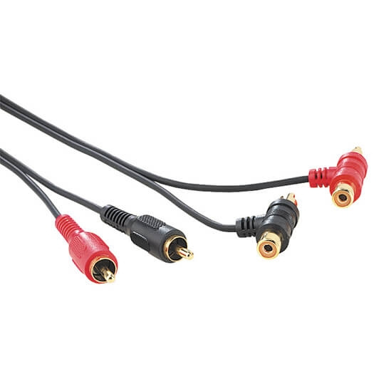 Hama Kabel 2xRCA-2xRCA T-Koppling Svart 1.5m ryhmässä KODINELEKTRONIIKKA / Kaapelit & Sovittimet / RCA / Kaapelit @ TP E-commerce Nordic AB (C18473)
