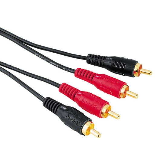 Hama Kabel 2xRCA-2xRCA Guld Svart 10m ryhmässä KODINELEKTRONIIKKA / Kaapelit & Sovittimet / RCA / Kaapelit @ TP E-commerce Nordic AB (C18475)