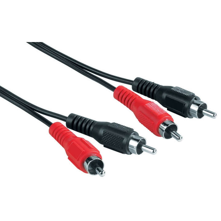 Hama Kabel 2xRCA-2xRCA 5m 2xhane-2xhane ST ryhmässä KODINELEKTRONIIKKA / Kaapelit & Sovittimet / RCA / Kaapelit @ TP E-commerce Nordic AB (C18480)