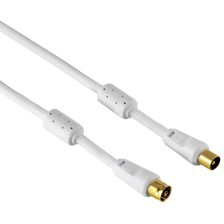 Hama Kabel Antenn 95dB Ferrit Guld Vit 3m ryhmässä KODINELEKTRONIIKKA / Kaapelit & Sovittimet / Antennikaapelit & Tarvikkeet / Antenni johdot @ TP E-commerce Nordic AB (C18485)