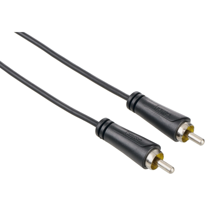 Hama Kabel Audio 1xRCA-1xRCA Svart 1.5m ryhmässä KODINELEKTRONIIKKA / Kaapelit & Sovittimet / RCA / Kaapelit @ TP E-commerce Nordic AB (C18502)
