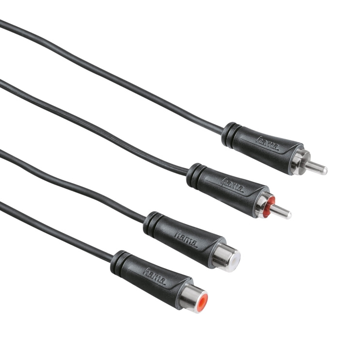 Hama Kabel Audio 2xRCA-2xRCA Förlängning Svart 1.5m ryhmässä KODINELEKTRONIIKKA / Kaapelit & Sovittimet / RCA / Kaapelit @ TP E-commerce Nordic AB (C18506)