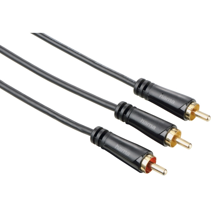 Hama Johto Audio 1xRCA-2xRCA Subwoofer-johto 5m Kulta/Musta ryhmässä KODINELEKTRONIIKKA / Kaapelit & Sovittimet / RCA / Kaapelit @ TP E-commerce Nordic AB (C18511)