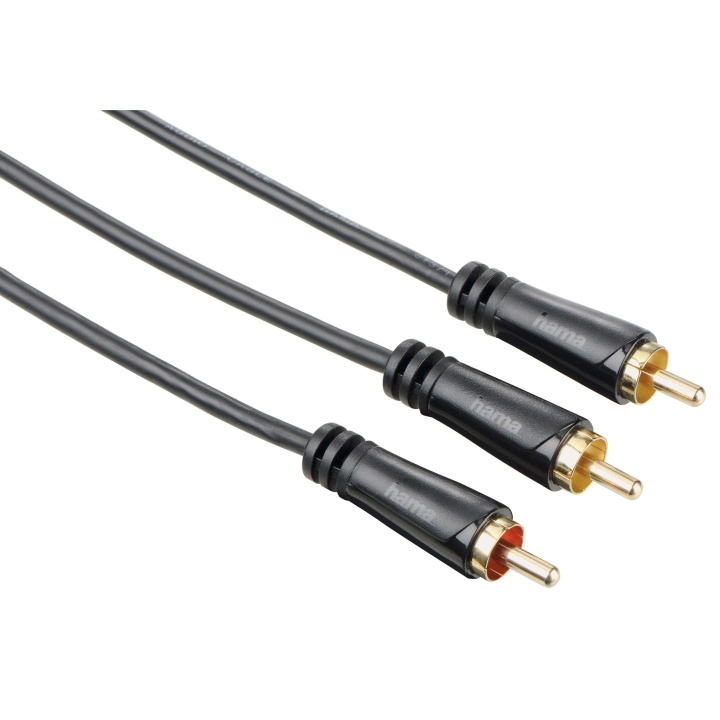 Hama Kabel Audio 1xRCA-2xRCA Subwooferkabel Guld Svart 7.5m ryhmässä KODINELEKTRONIIKKA / Kaapelit & Sovittimet / RCA / Kaapelit @ TP E-commerce Nordic AB (C18512)