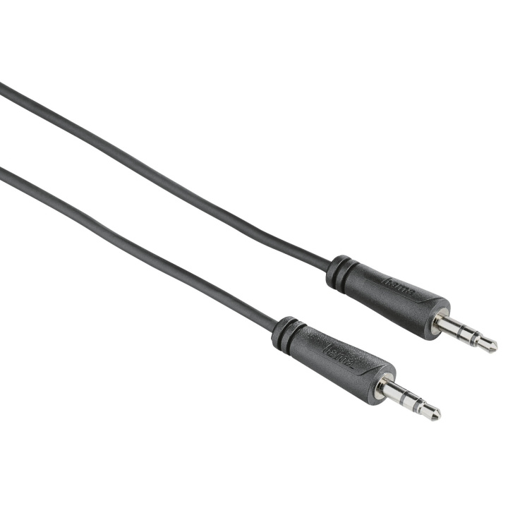 Hama Kabel Audio 3.5mm-3.5mm Svart 1.5m ryhmässä KODINELEKTRONIIKKA / Kaapelit & Sovittimet / Analoginen ääni / 3.5 mm @ TP E-commerce Nordic AB (C18520)