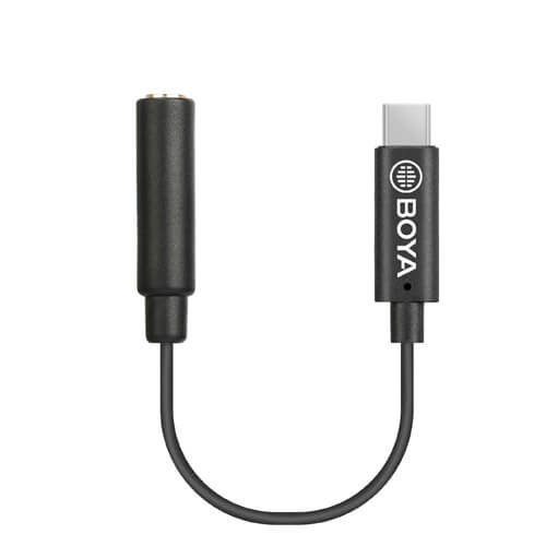BOYA Audio Adapteri USB-C - 3.5mm BY-K4 Uros-Naaras TRS ryhmässä KODINELEKTRONIIKKA / Ääni & Kuva / Kuulokkeet & Tarvikkeet / Tarvikkeet @ TP E-commerce Nordic AB (C18541)