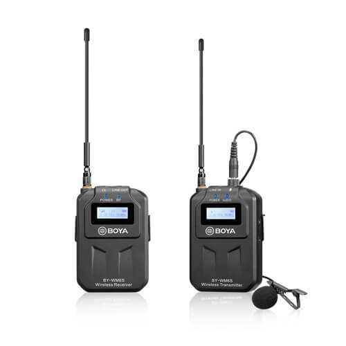 BOYA Mikrofon Lavalier Trådlös UHF BY-WM6S 3.5mm & XLR ryhmässä TIETOKOONET & TARVIKKEET / Tietokonetarvikkeet / Mikrofonit @ TP E-commerce Nordic AB (C18543)