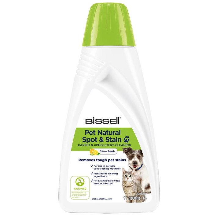 BISSELL Cleaning Solution Natural Spot&Stain Pet Port. Carpet 1L ryhmässä KOTI, TALOUS JA PUUTARHA / Siivoustuotteet / #SAKNAS! @ TP E-commerce Nordic AB (C18552)