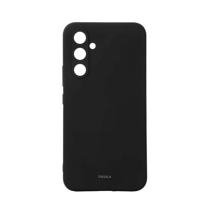 ONSALA Backcover Silicone Samsung Galaxy A54 5G Black ryhmässä ÄLYPUHELIMET JA TABLETIT / Puhelimen suojakotelo / Samsung @ TP E-commerce Nordic AB (C18599)