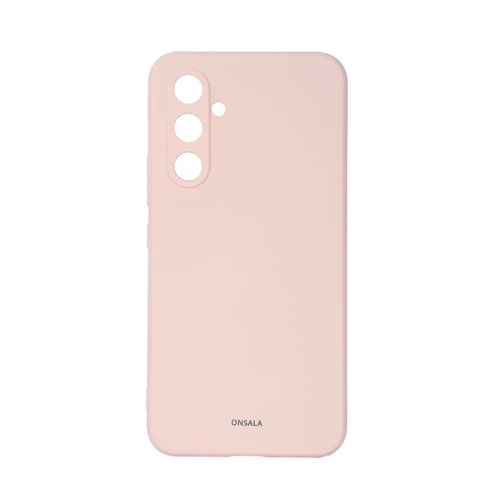 ONSALA Backcover Silicone Samsung Galaxy A54 5G Chalk Pink ryhmässä ÄLYPUHELIMET JA TABLETIT / Puhelimen suojakotelo / Samsung @ TP E-commerce Nordic AB (C18601)
