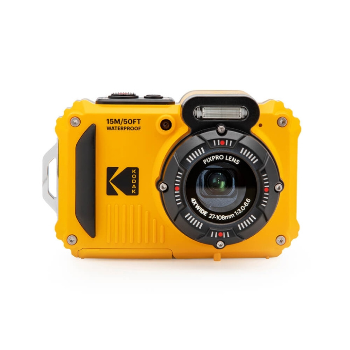 KODAK Digital Camera Pixpro WPZ2 5x WP 16MP wifi Yellow ryhmässä KODINELEKTRONIIKKA / Valokuvat & Videot / Kamerat @ TP E-commerce Nordic AB (C18610)