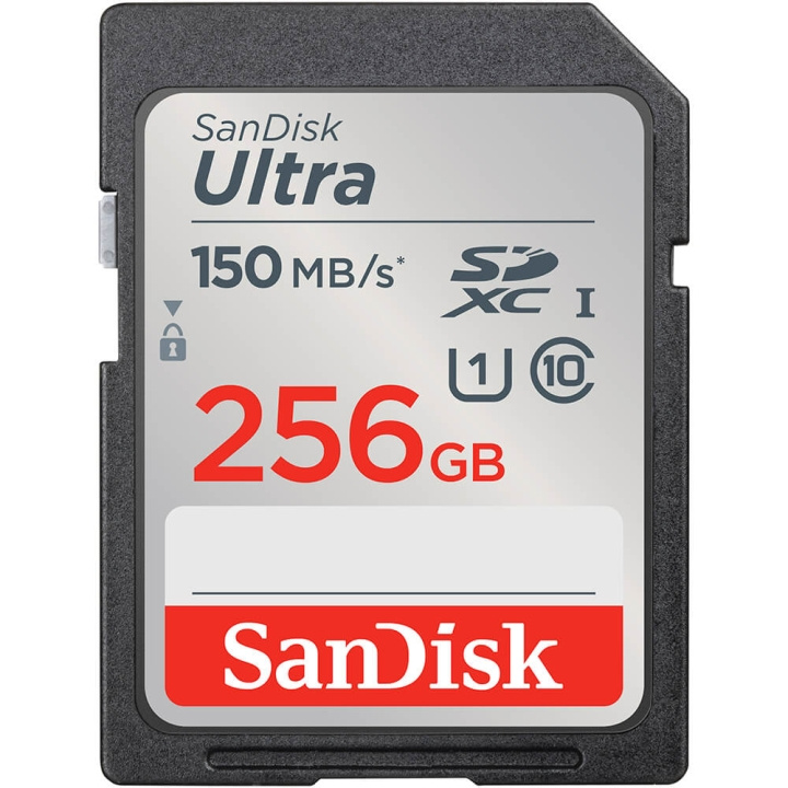 SANDISK Muistikortti SDXC Ultra 256GB 150MB/s ryhmässä KODINELEKTRONIIKKA / Tallennusvälineet / Muistikortit / SD/SDHC/SDXC @ TP E-commerce Nordic AB (C18620)