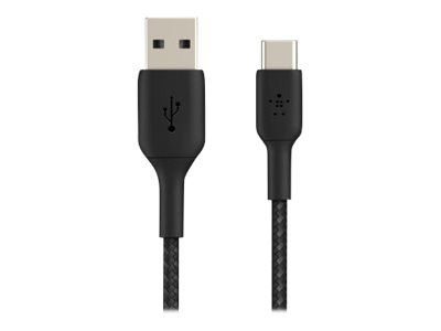 Belkin Boost Charge USB-C Kabel Flätad 1m ryhmässä ÄLYPUHELIMET JA TABLETIT / Laturit & Kaapelit / Kaapelit / Tyyppi C -kaapelit @ TP E-commerce Nordic AB (C18843)