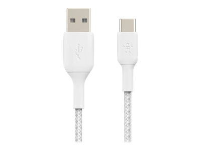 Belkin Boost Charge USB-C Kabel Flätad 1m ryhmässä ÄLYPUHELIMET JA TABLETIT / Laturit & Kaapelit / Kaapelit / Tyyppi C -kaapelit @ TP E-commerce Nordic AB (C18844)