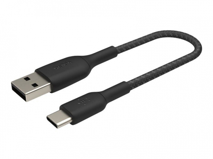 Belkin Boost Charge USB-C Kabel Flätad 15cm ryhmässä ÄLYPUHELIMET JA TABLETIT / Laturit & Kaapelit / Kaapelit / Tyyppi C -kaapelit @ TP E-commerce Nordic AB (C18846)