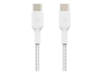 Belkin Boost Charge USB-C till USB-C Kabel Flätad 1m ryhmässä ÄLYPUHELIMET JA TABLETIT / Laturit & Kaapelit / Kaapelit / Tyyppi C -kaapelit @ TP E-commerce Nordic AB (C18855)