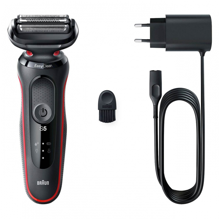 Braun Rakapparat Shaver 51-R1000s Red ryhmässä KAUNEUS JA TERVEYS / Hiukset &Stailaus / Sheivaus ja trimmaus / Parranajokoneet @ TP E-commerce Nordic AB (C18903)