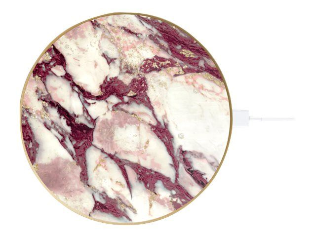 iDeal of Sweden Ideal Fashion Qi Charger Calacatta Ruby Marble ryhmässä ÄLYPUHELIMET JA TABLETIT / Laturit & Kaapelit / Qi Langaton laturi @ TP E-commerce Nordic AB (C19206)