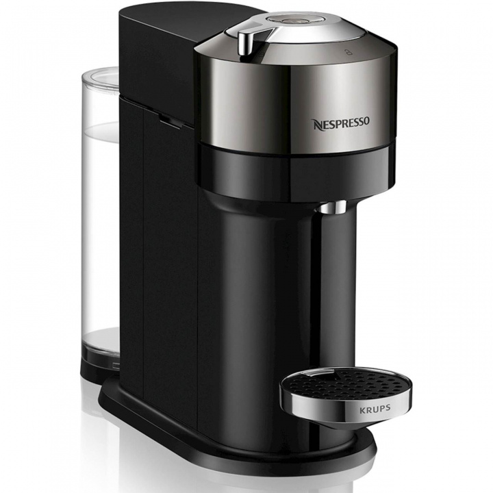 Krups Nespresso Vertuo Next Deluxe 1,1 l. Chrome ryhmässä KOTI, TALOUS JA PUUTARHA / Kodinkoneet / Kahvikoneet ja tarvikkeet / Espressokoneet @ TP E-commerce Nordic AB (C19338)