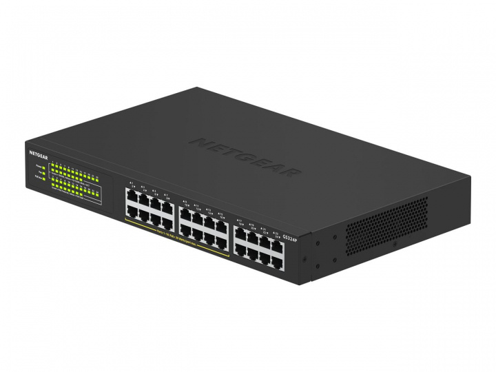 Netgear 24PT GIGE UNMNGED SWCH W/ POE+ ryhmässä TIETOKOONET & TARVIKKEET / Verkko / Kytkimet @ TP E-commerce Nordic AB (C19374)