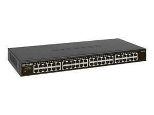 Netgear 48PT GIGE UNMANAGED RACKMOUNT SWCH ryhmässä TIETOKOONET & TARVIKKEET / Verkko / Kytkimet / 10/100/1000Mbps @ TP E-commerce Nordic AB (C19377)