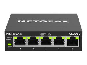 Netgear 5PT GIGE SMART MANAGED PLUS SOHO SW ryhmässä TIETOKOONET & TARVIKKEET / Verkko / Kytkimet / 10/100/1000Mbps @ TP E-commerce Nordic AB (C19390)