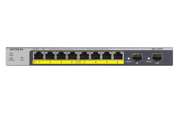 Netgear 8P GE POE SMART MANAGED PRO SWITCH ryhmässä TIETOKOONET & TARVIKKEET / Verkko / Kytkimet @ TP E-commerce Nordic AB (C19396)