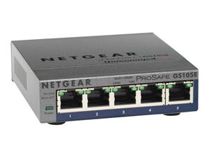 Netgear GS105E-200PES ryhmässä TIETOKOONET & TARVIKKEET / Verkko / Kytkimet @ TP E-commerce Nordic AB (C19427)
