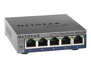 Netgear GS105E-200PES ryhmässä TIETOKOONET & TARVIKKEET / Verkko / Kytkimet / 10/100/1000Mbps @ TP E-commerce Nordic AB (C19427)