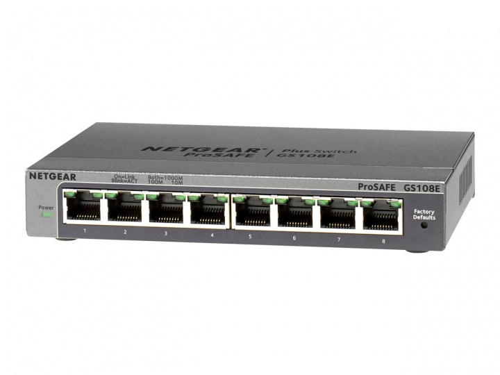 Netgear GS108E-300PES ryhmässä TIETOKOONET & TARVIKKEET / Verkko / Kytkimet @ TP E-commerce Nordic AB (C19429)