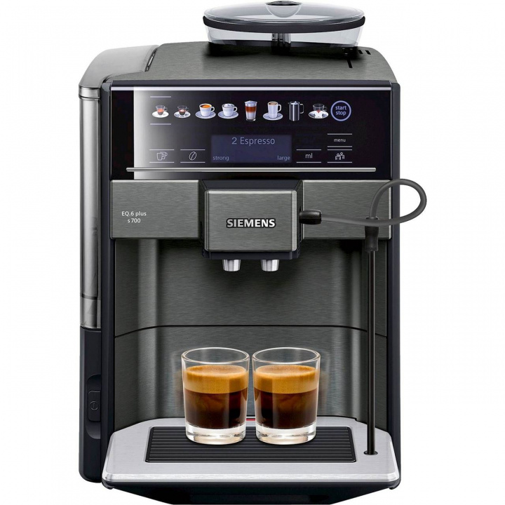 Siemens Espressomaskin TE657319RW, 1500W, Svart ryhmässä KOTI, TALOUS JA PUUTARHA / Kodinkoneet / Kahvikoneet ja tarvikkeet / Espressokoneet @ TP E-commerce Nordic AB (C19721)