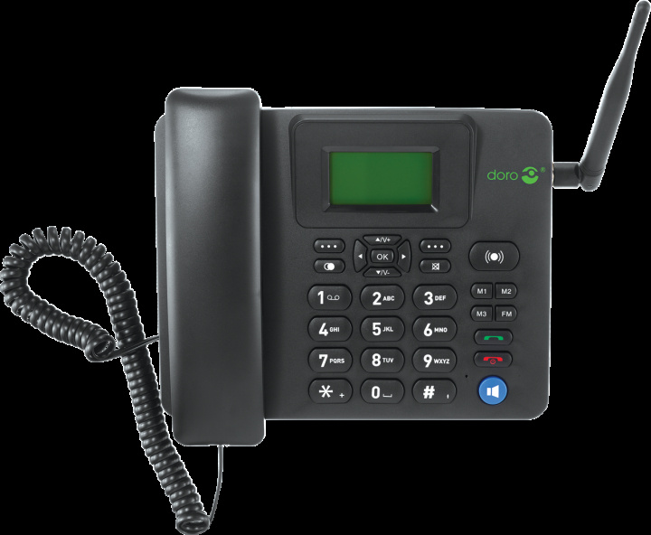 Doro 4100H 4G Desk Phone, Black ryhmässä KODINELEKTRONIIKKA / Ääni & Kuva / Kiinteät puhelimet / Pöytäpuhelimet @ TP E-commerce Nordic AB (C19971)