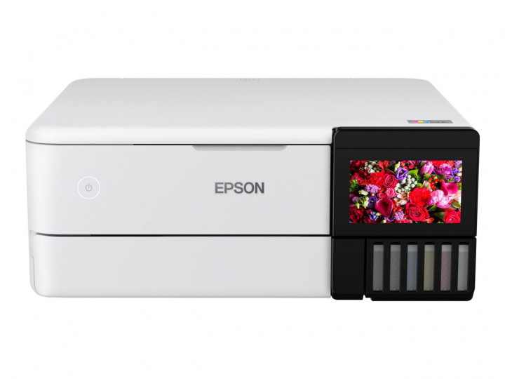 Epson EcoTank ET-8500 Fotoskrivare, Vit ryhmässä TIETOKOONET & TARVIKKEET / Tulostimet & Tarvikkeet / Tulostimet / Mustesuihkutulostimet @ TP E-commerce Nordic AB (C20020)